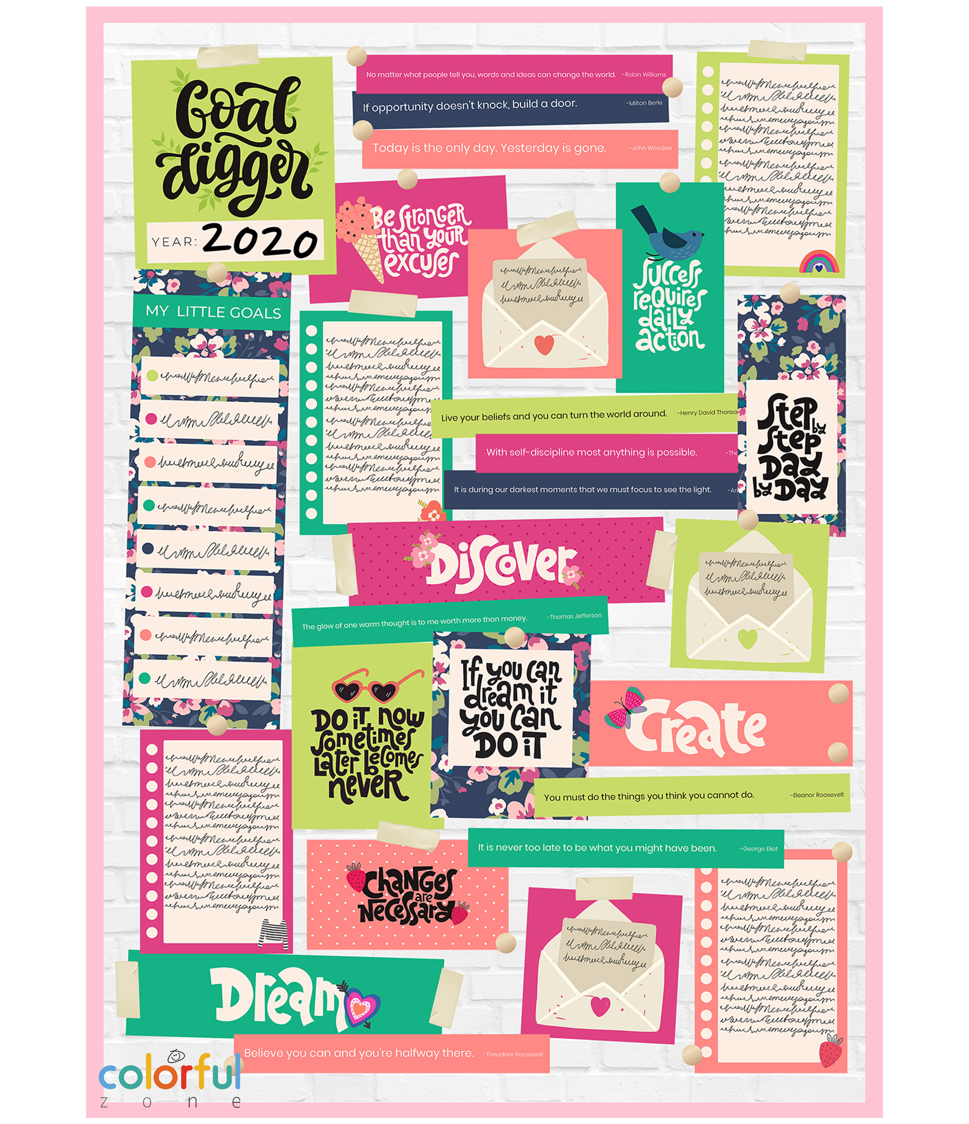 Vision Board Template Free Download Word